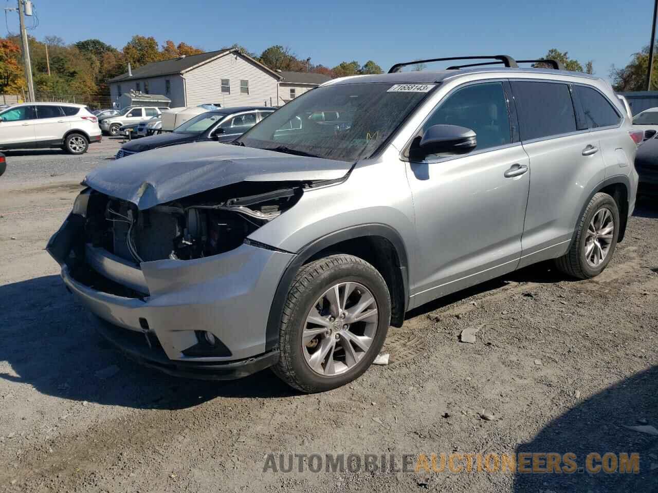 5TDJKRFH9FS159265 TOYOTA HIGHLANDER 2015