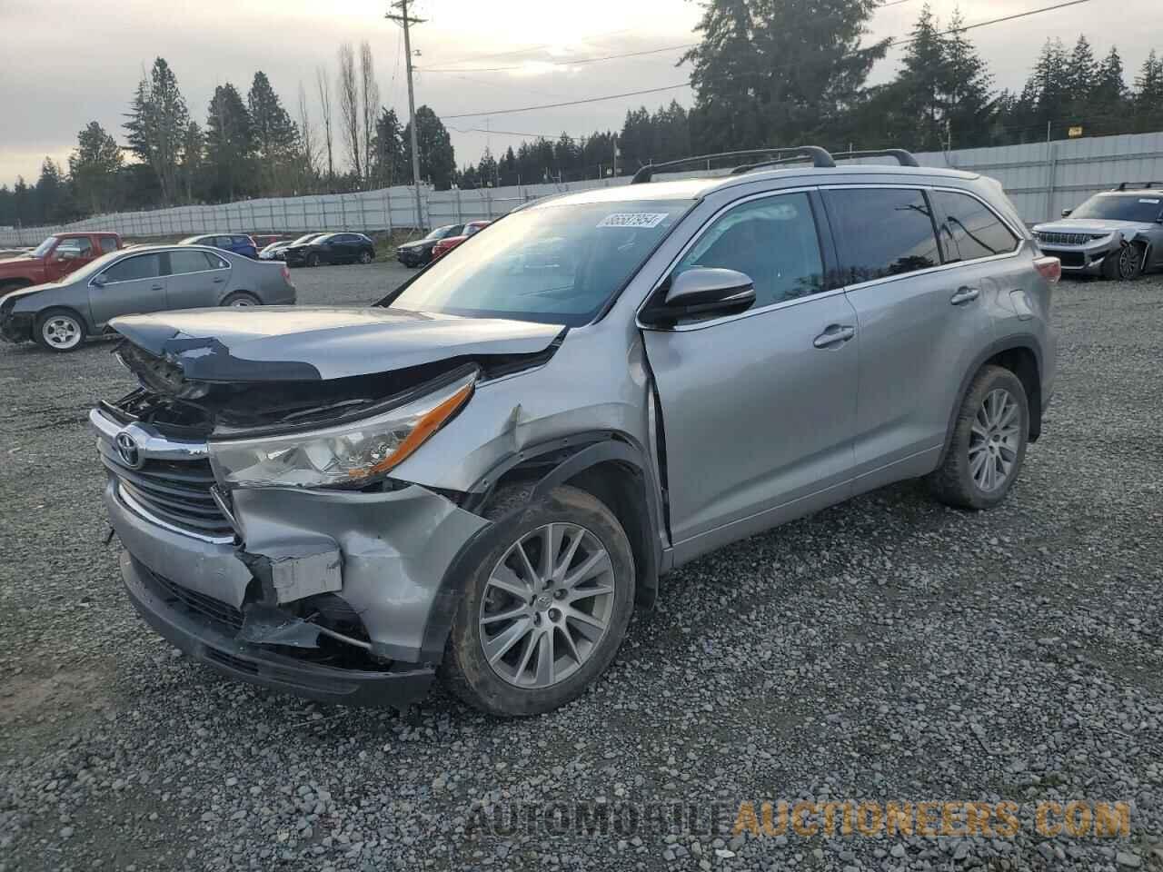 5TDJKRFH9FS162943 TOYOTA HIGHLANDER 2015