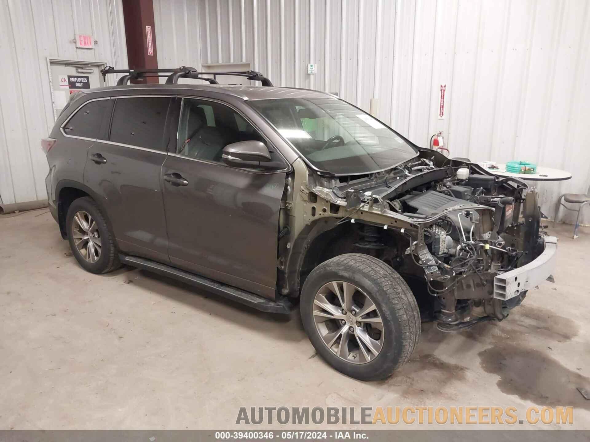 5TDJKRFH9FS164112 TOYOTA HIGHLANDER 2015