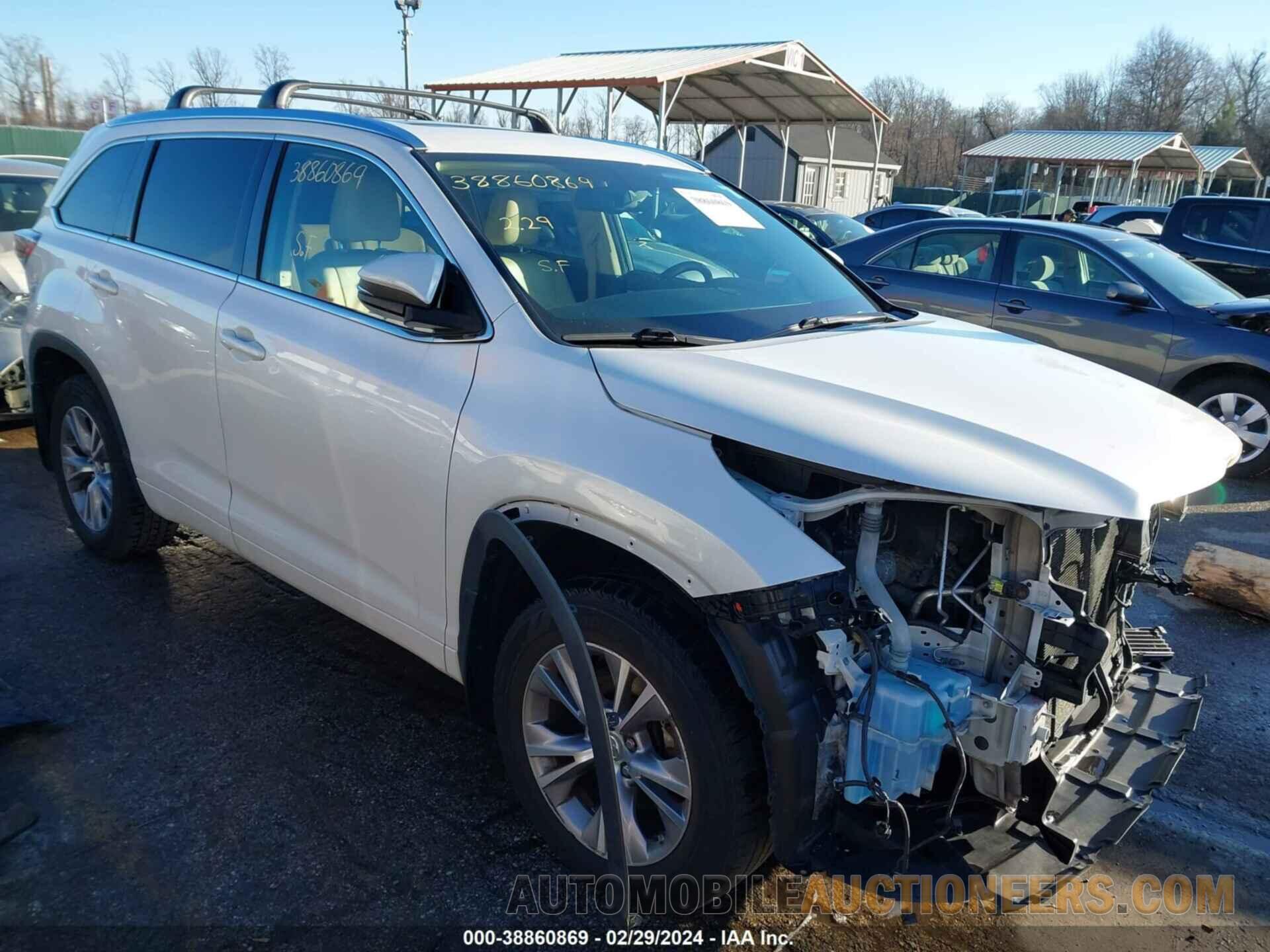 5TDJKRFH9FS164904 TOYOTA HIGHLANDER 2015