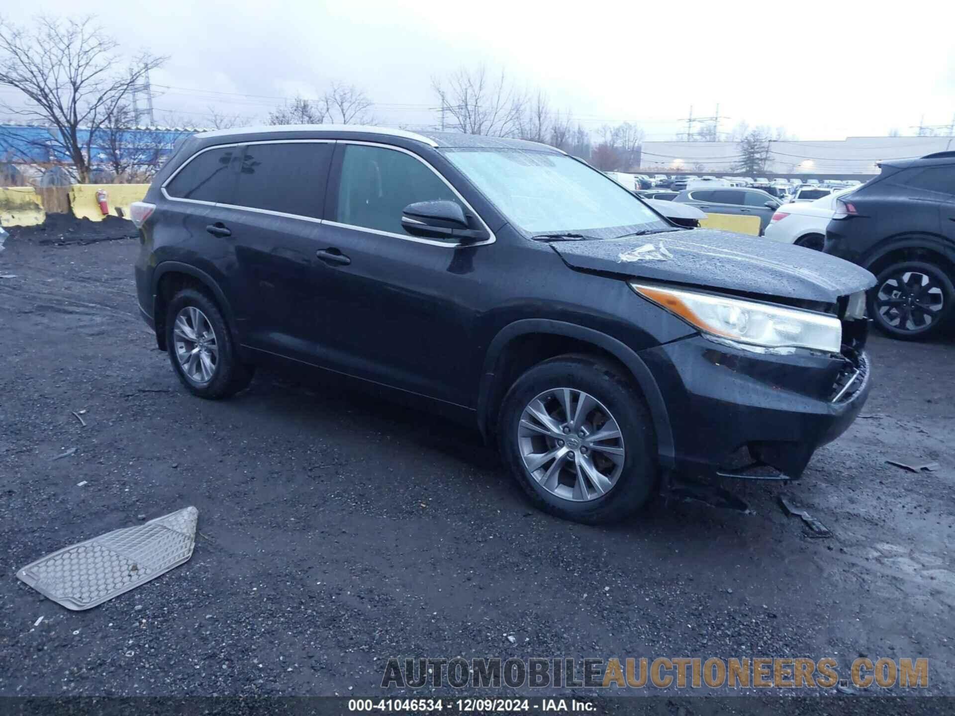 5TDJKRFH9FS184845 TOYOTA HIGHLANDER 2015