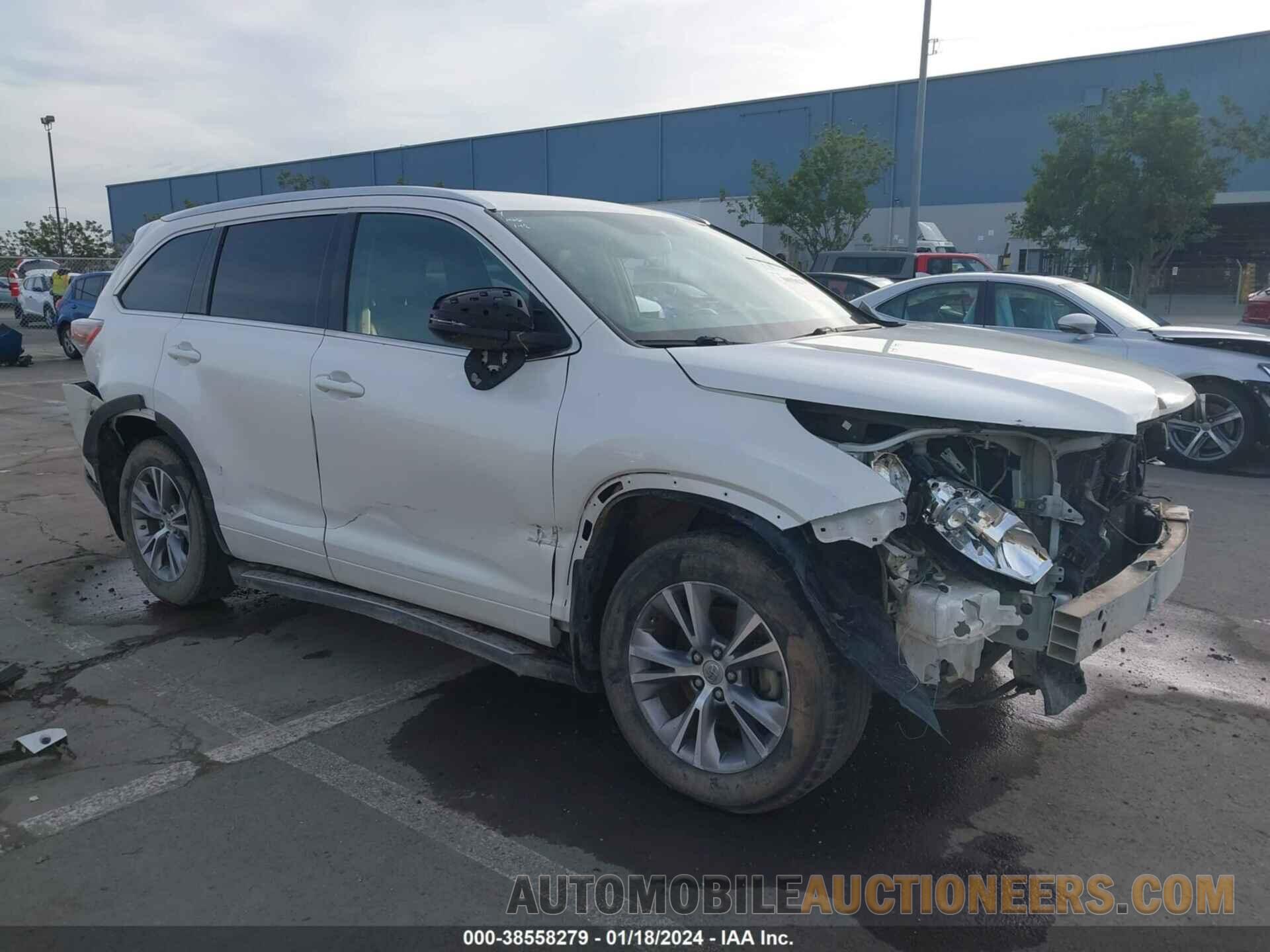 5TDJKRFH9FS196462 TOYOTA HIGHLANDER 2015