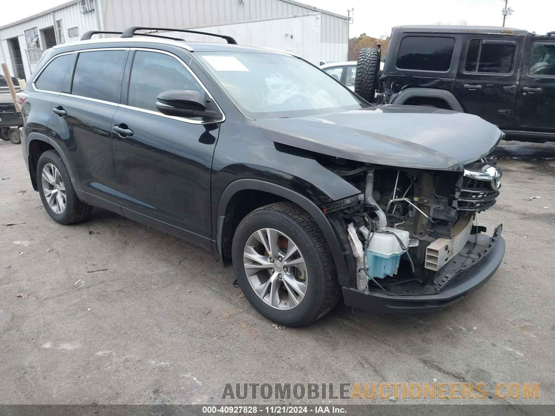 5TDJKRFH9FS200073 TOYOTA HIGHLANDER 2015