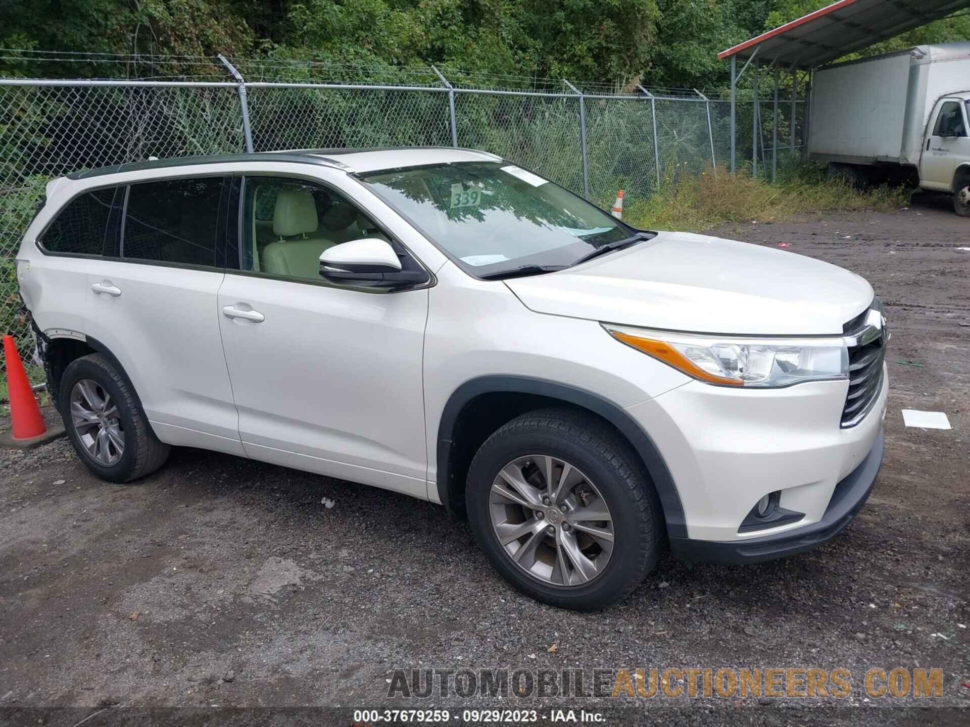 5TDJKRFH9FS210179 TOYOTA HIGHLANDER 2015