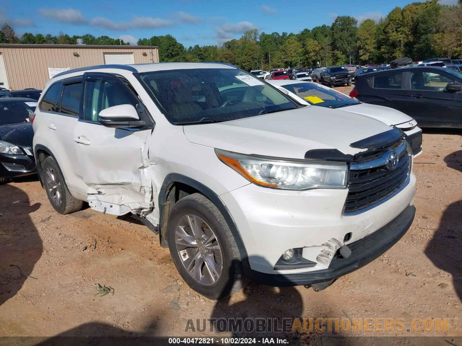 5TDJKRFH9FS214409 TOYOTA HIGHLANDER 2015