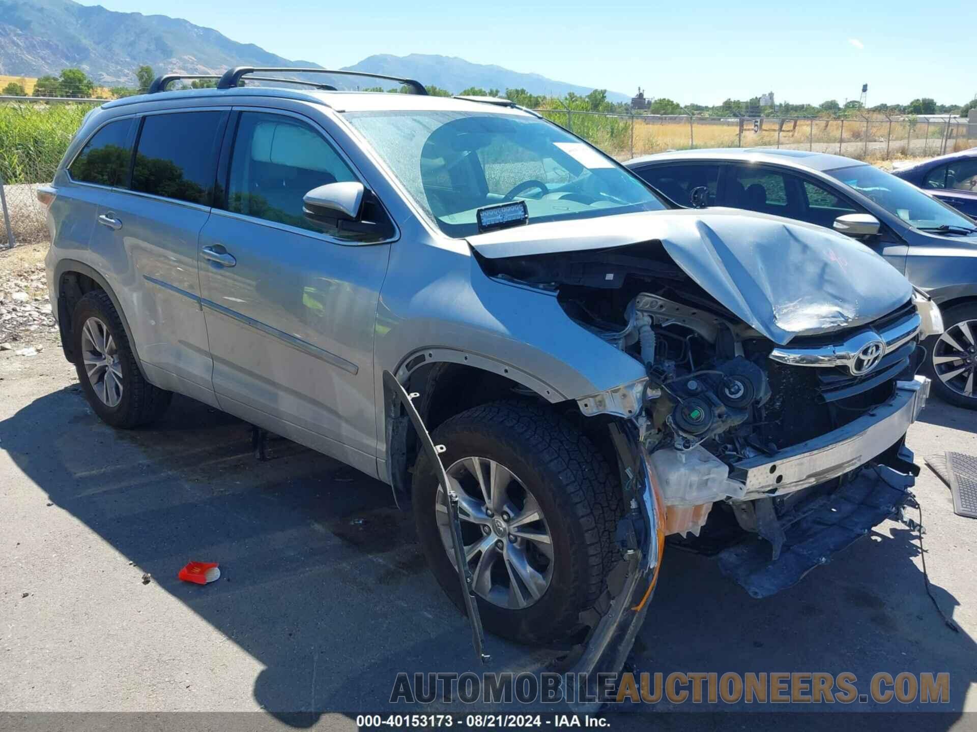 5TDJKRFH9FS214524 TOYOTA HIGHLANDER 2015