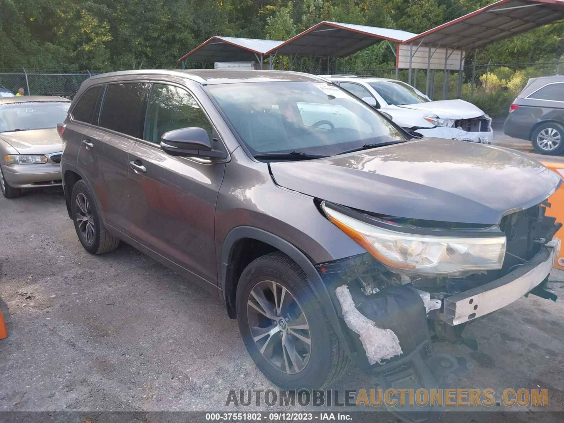 5TDJKRFH9GS235519 TOYOTA HIGHLANDER 2016