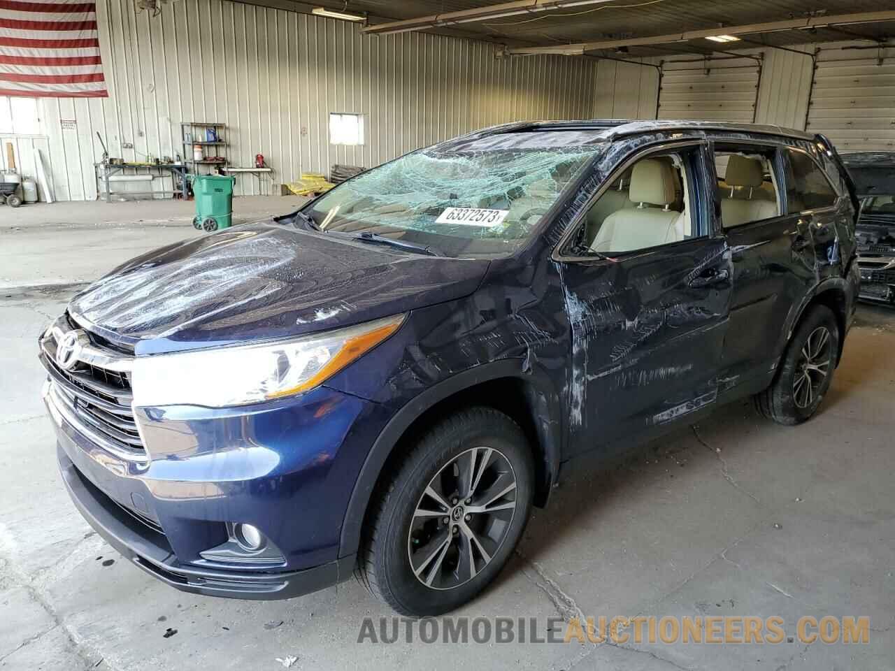 5TDJKRFH9GS243331 TOYOTA HIGHLANDER 2016