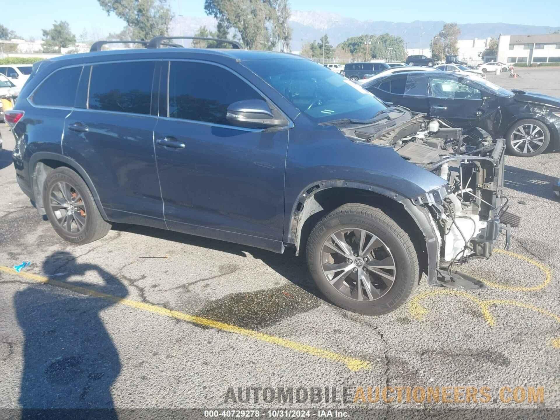 5TDJKRFH9GS255365 TOYOTA HIGHLANDER 2016