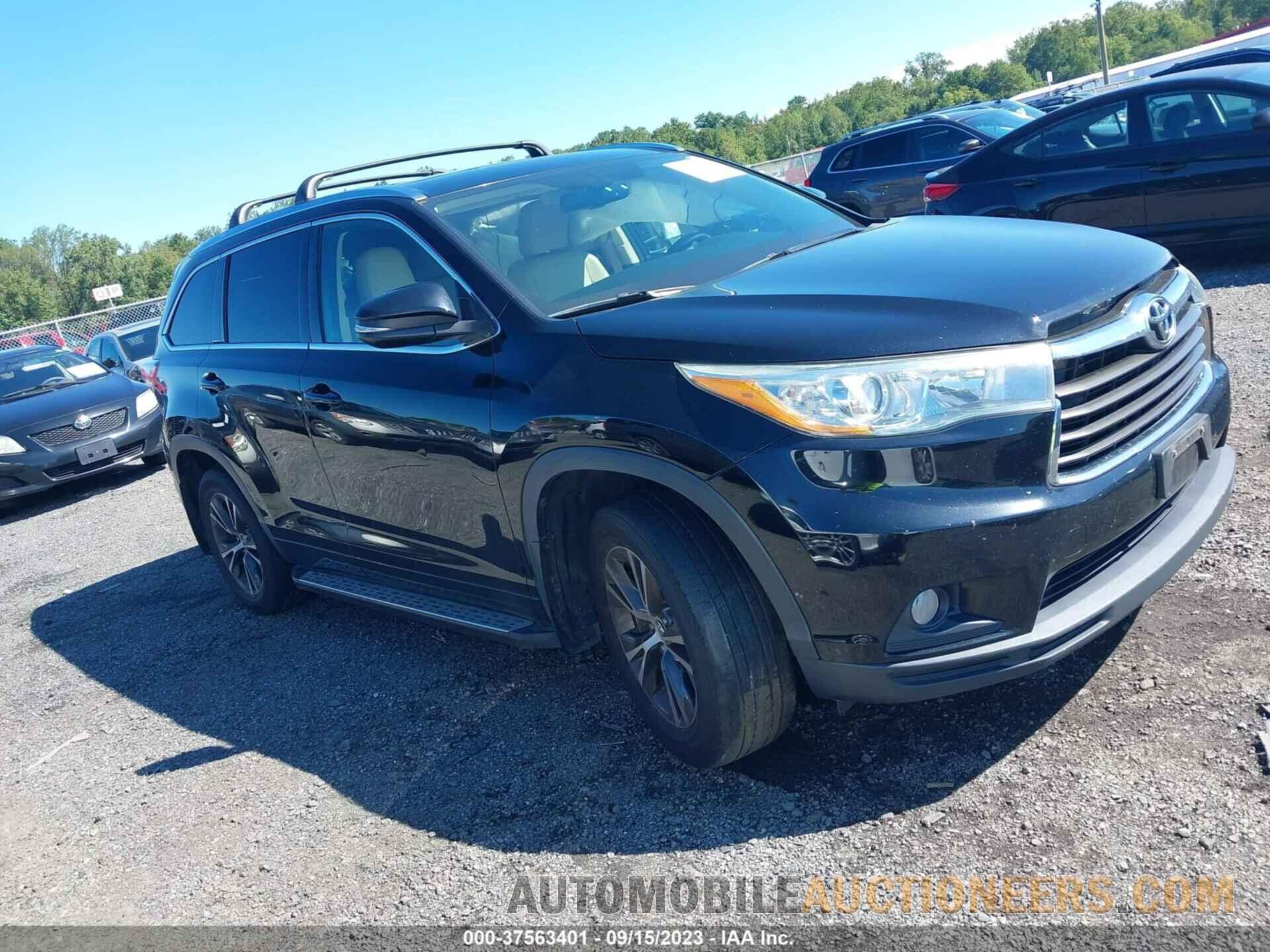 5TDJKRFH9GS271808 TOYOTA HIGHLANDER 2016