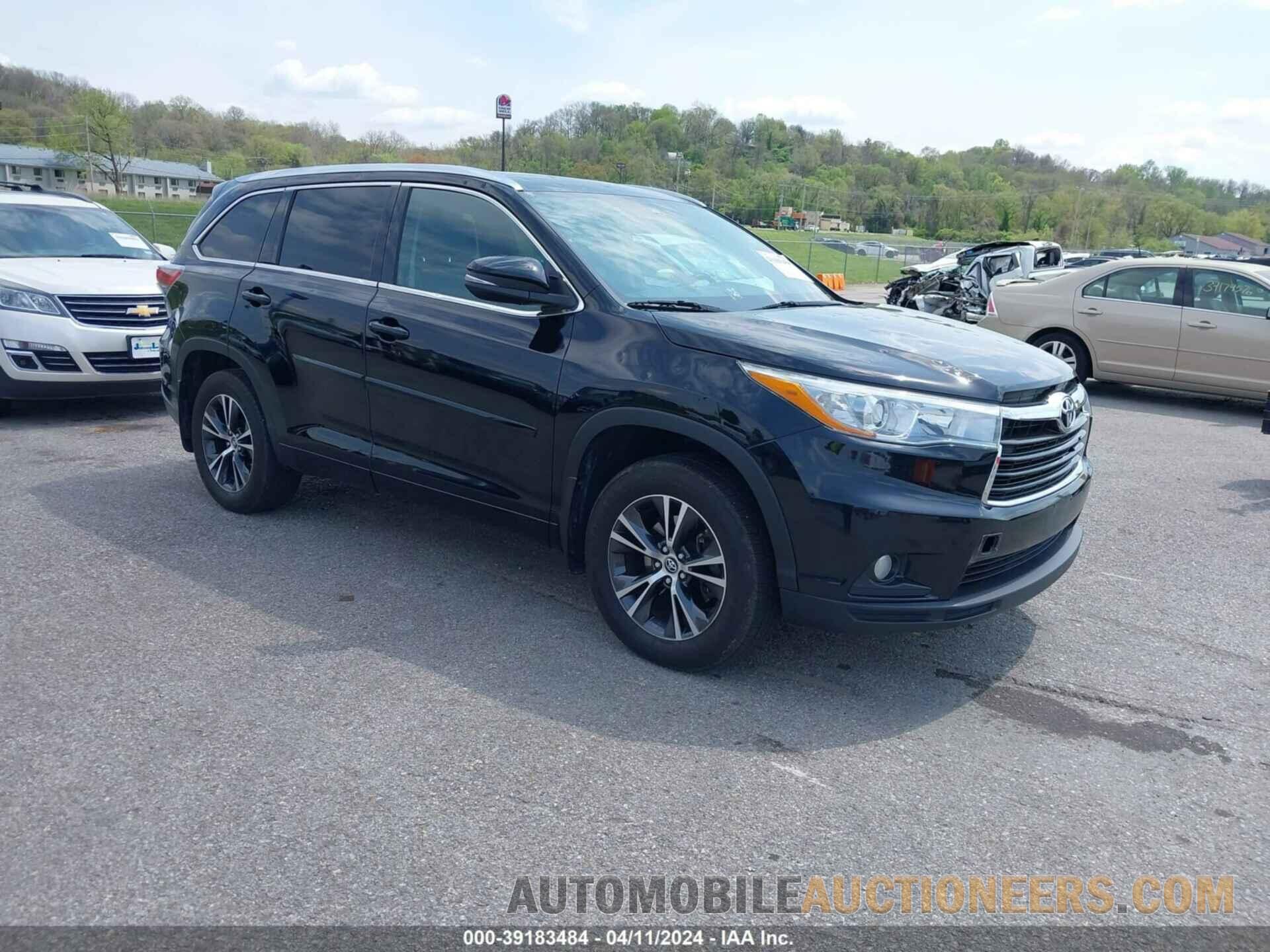 5TDJKRFH9GS272022 TOYOTA HIGHLANDER 2016