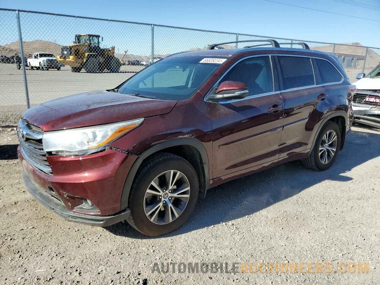 5TDJKRFH9GS291959 TOYOTA HIGHLANDER 2016