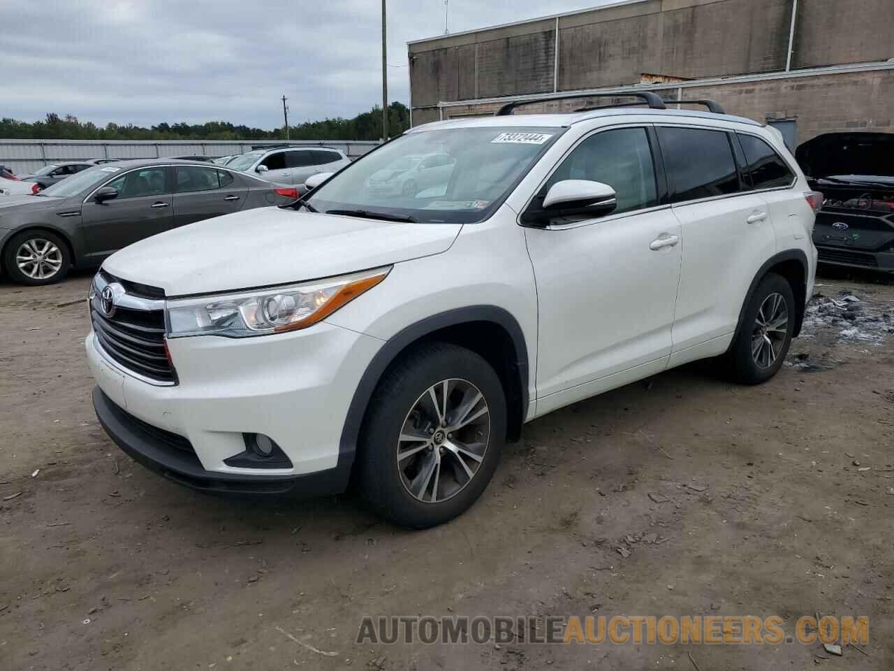 5TDJKRFH9GS310249 TOYOTA HIGHLANDER 2016