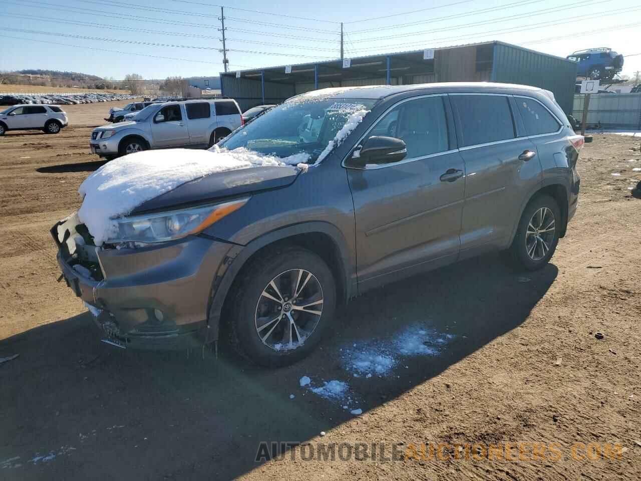 5TDJKRFH9GS312681 TOYOTA HIGHLANDER 2016