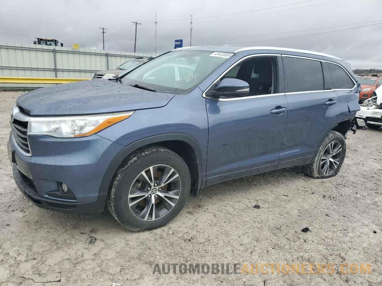 5TDJKRFH9GS347222 TOYOTA HIGHLANDER 2016