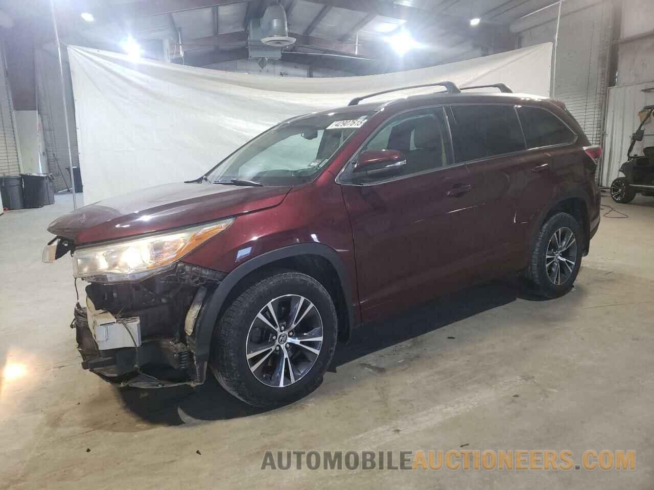 5TDJKRFH9GS350654 TOYOTA HIGHLANDER 2016