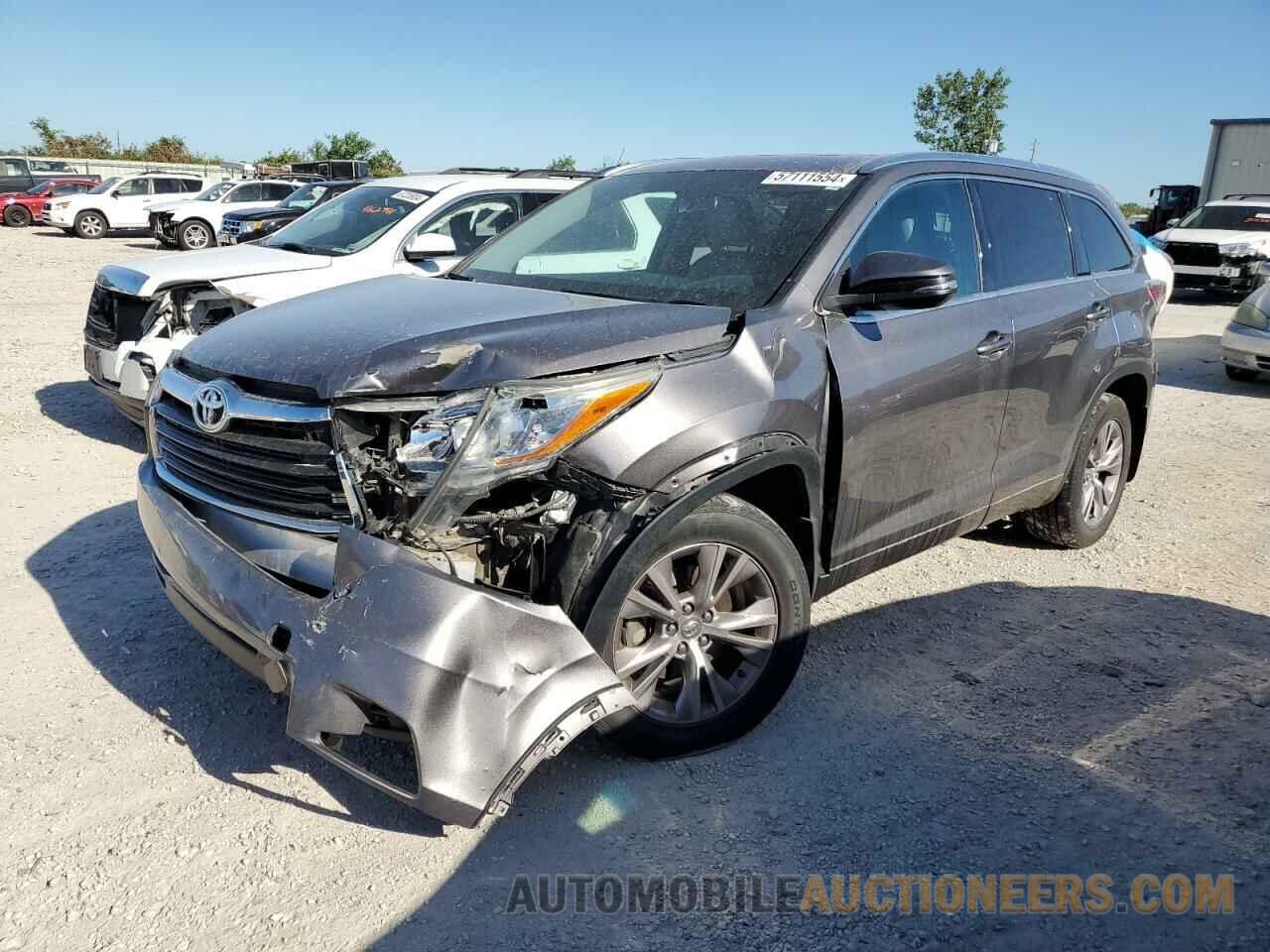 5TDJKRFHXFS073172 TOYOTA HIGHLANDER 2015