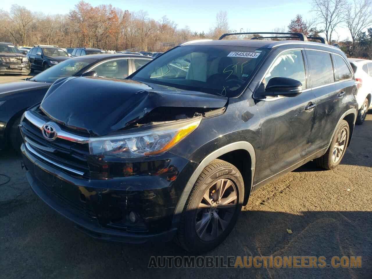 5TDJKRFHXFS117073 TOYOTA HIGHLANDER 2015