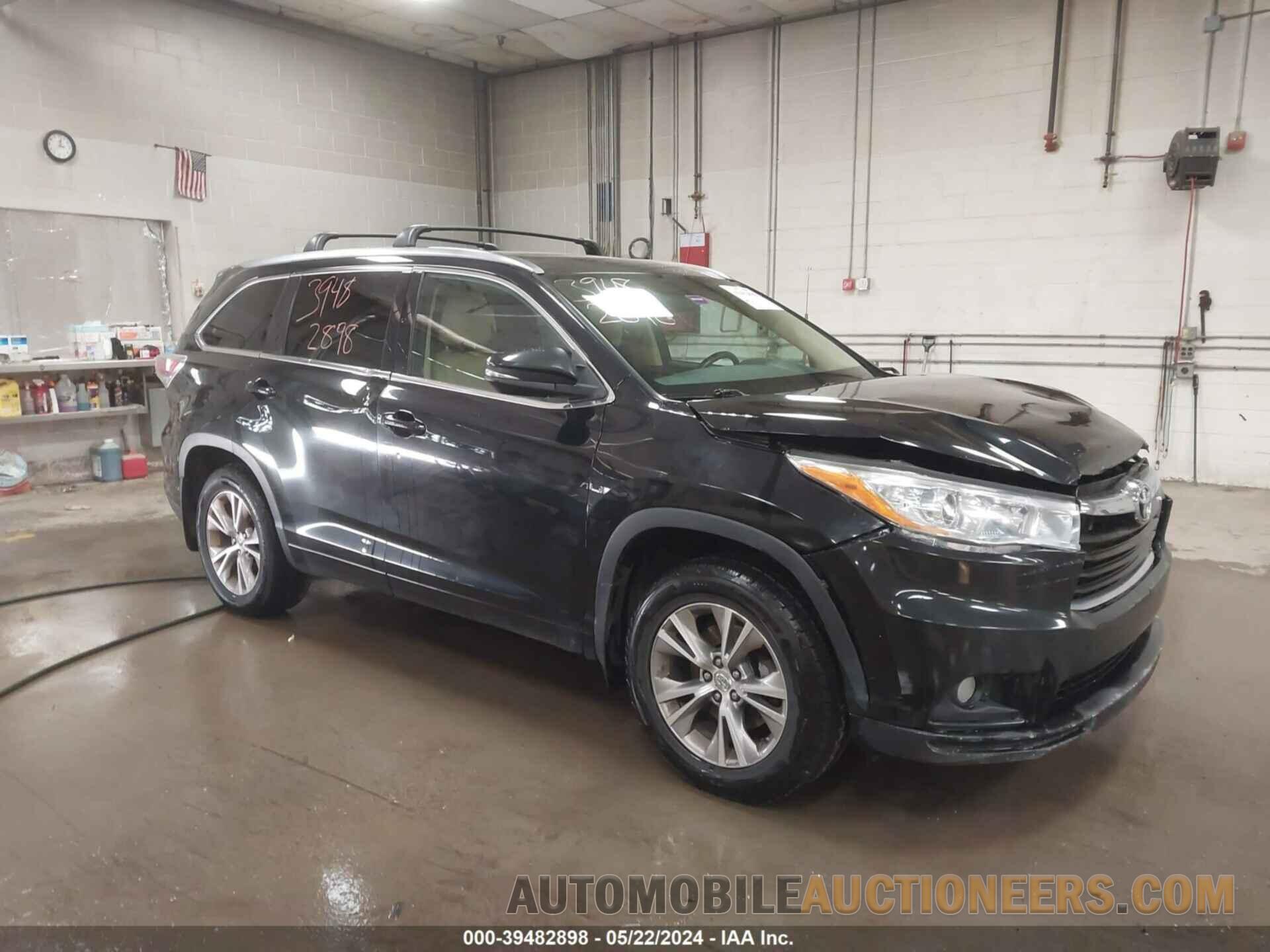 5TDJKRFHXFS120197 TOYOTA HIGHLANDER 2015