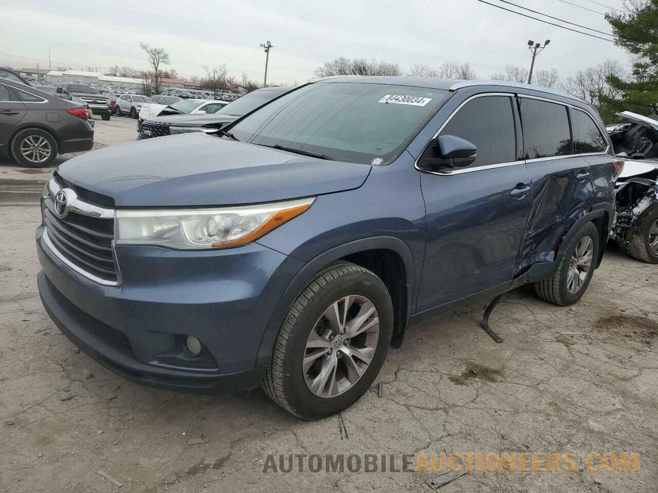 5TDJKRFHXFS149649 TOYOTA HIGHLANDER 2015