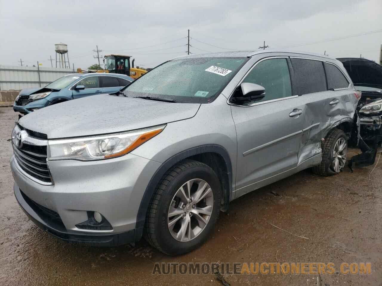 5TDJKRFHXFS163017 TOYOTA HIGHLANDER 2015