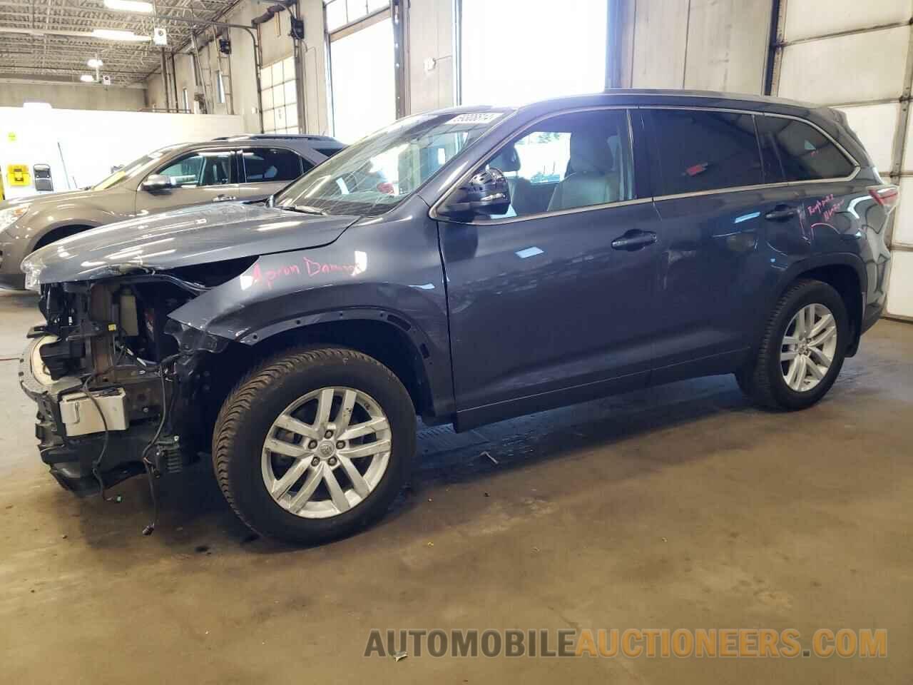 5TDJKRFHXFS191447 TOYOTA HIGHLANDER 2015