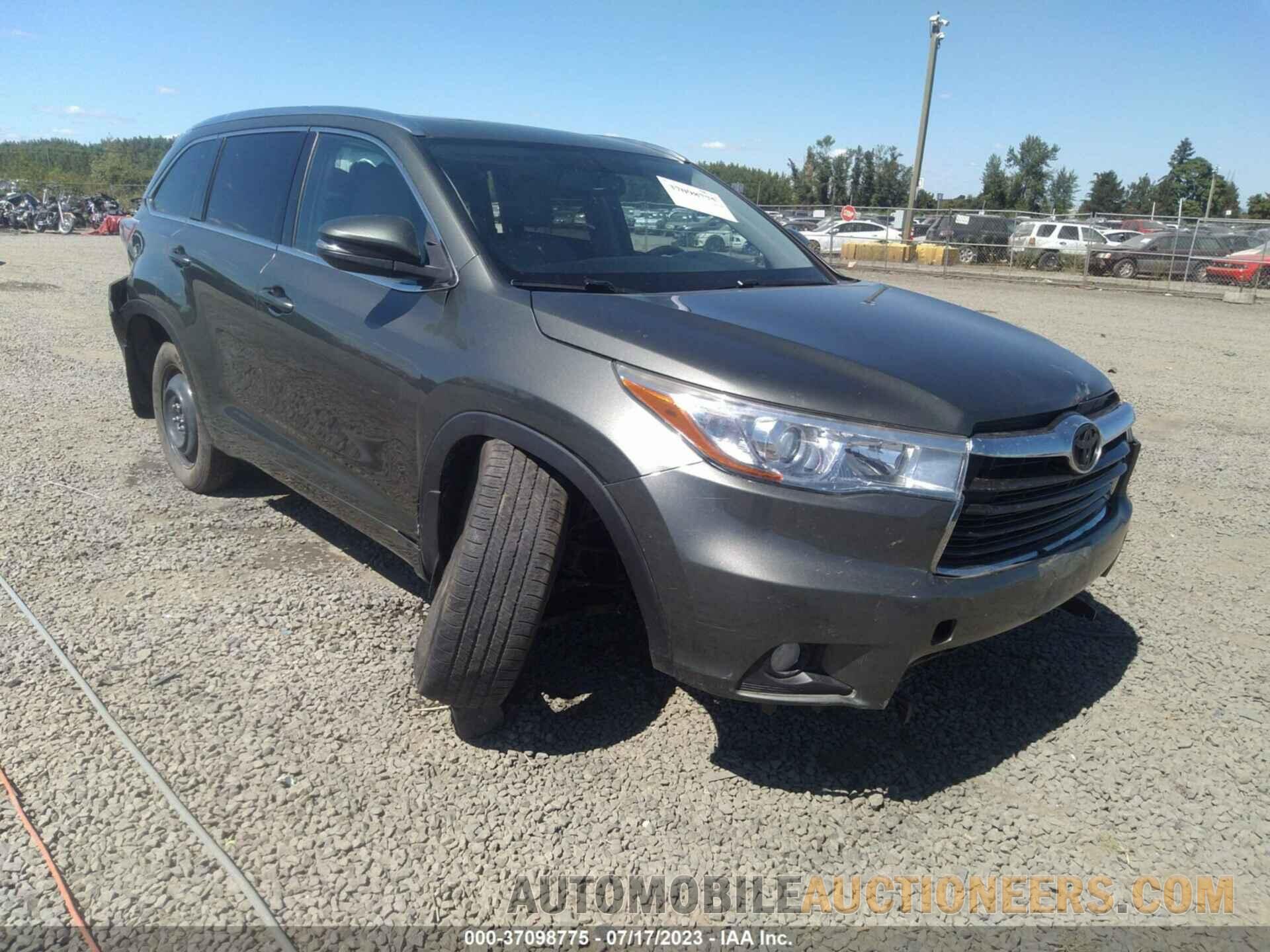 5TDJKRFHXGS227896 TOYOTA HIGHLANDER 2016