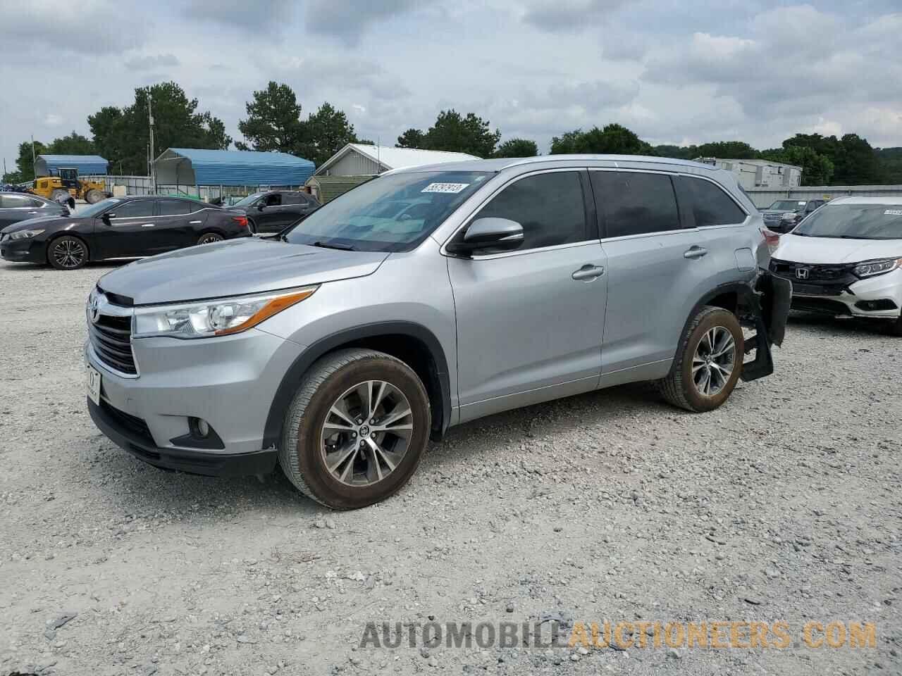 5TDJKRFHXGS230104 TOYOTA HIGHLANDER 2016