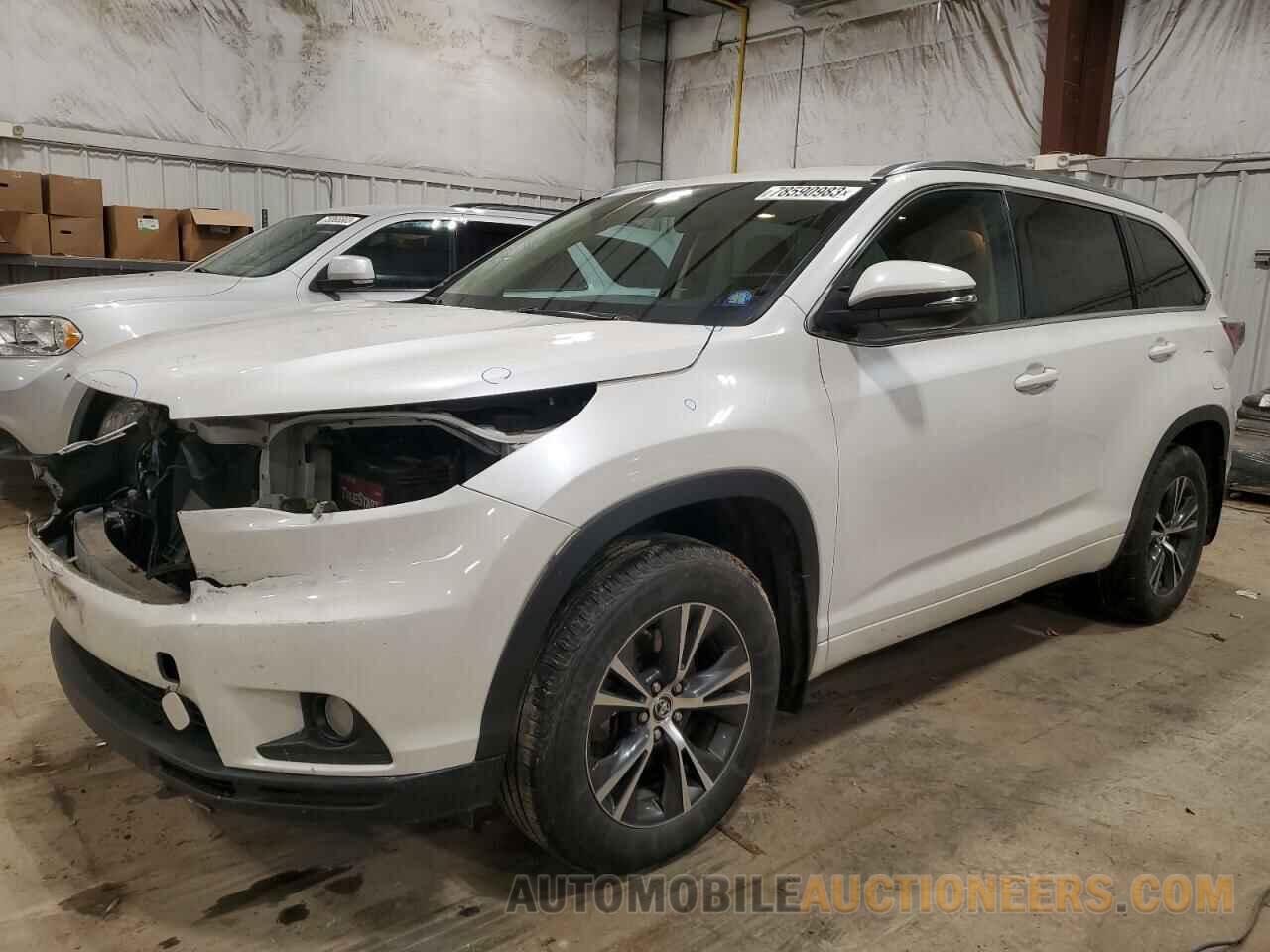 5TDJKRFHXGS256377 TOYOTA HIGHLANDER 2016