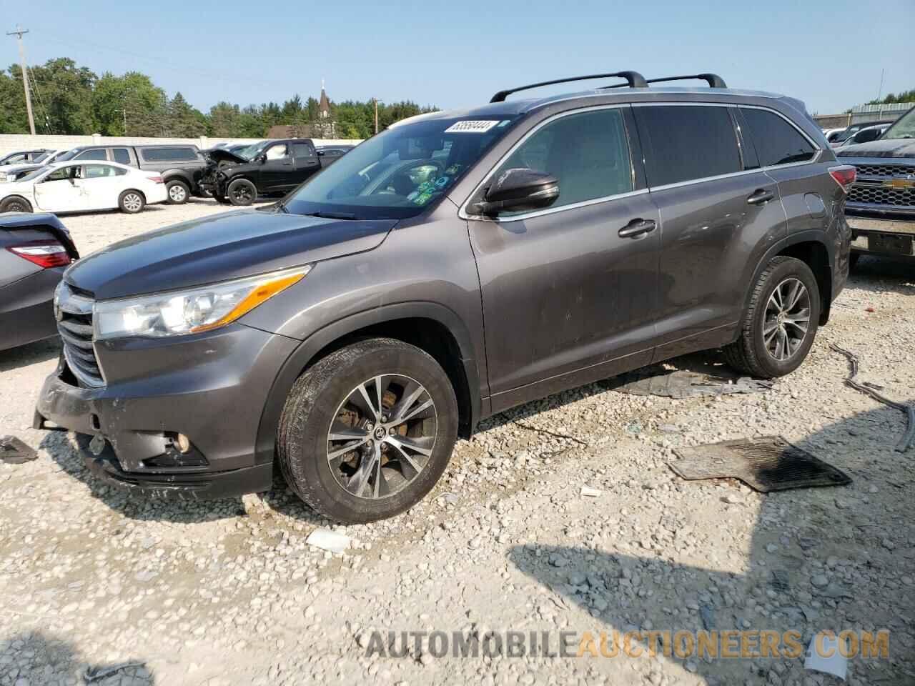 5TDJKRFHXGS260980 TOYOTA HIGHLANDER 2016