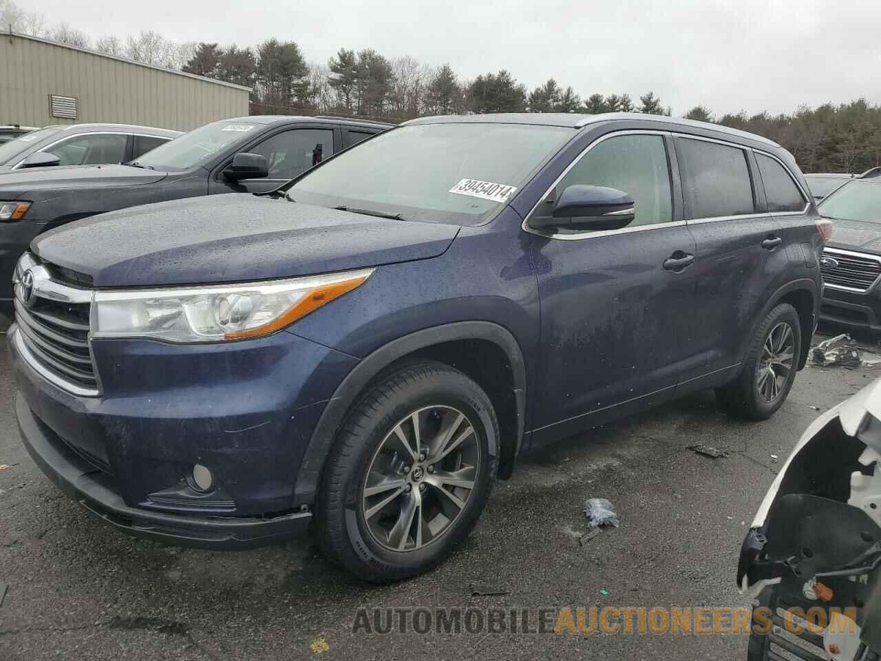 5TDJKRFHXGS274376 TOYOTA HIGHLANDER 2016