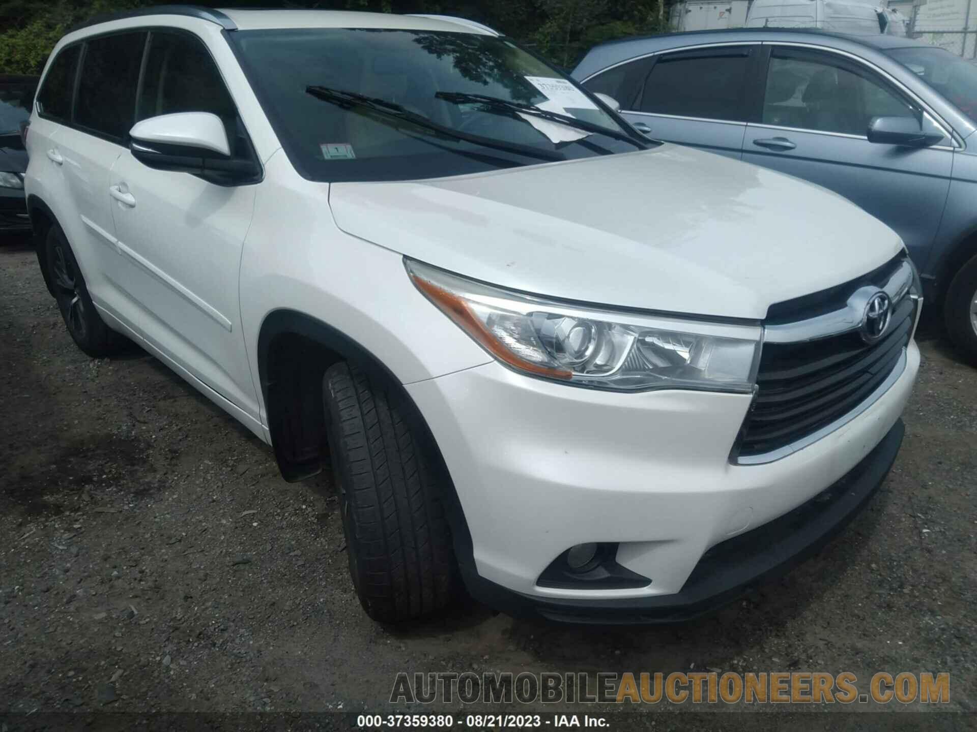 5TDJKRFHXGS285927 TOYOTA HIGHLANDER 2016