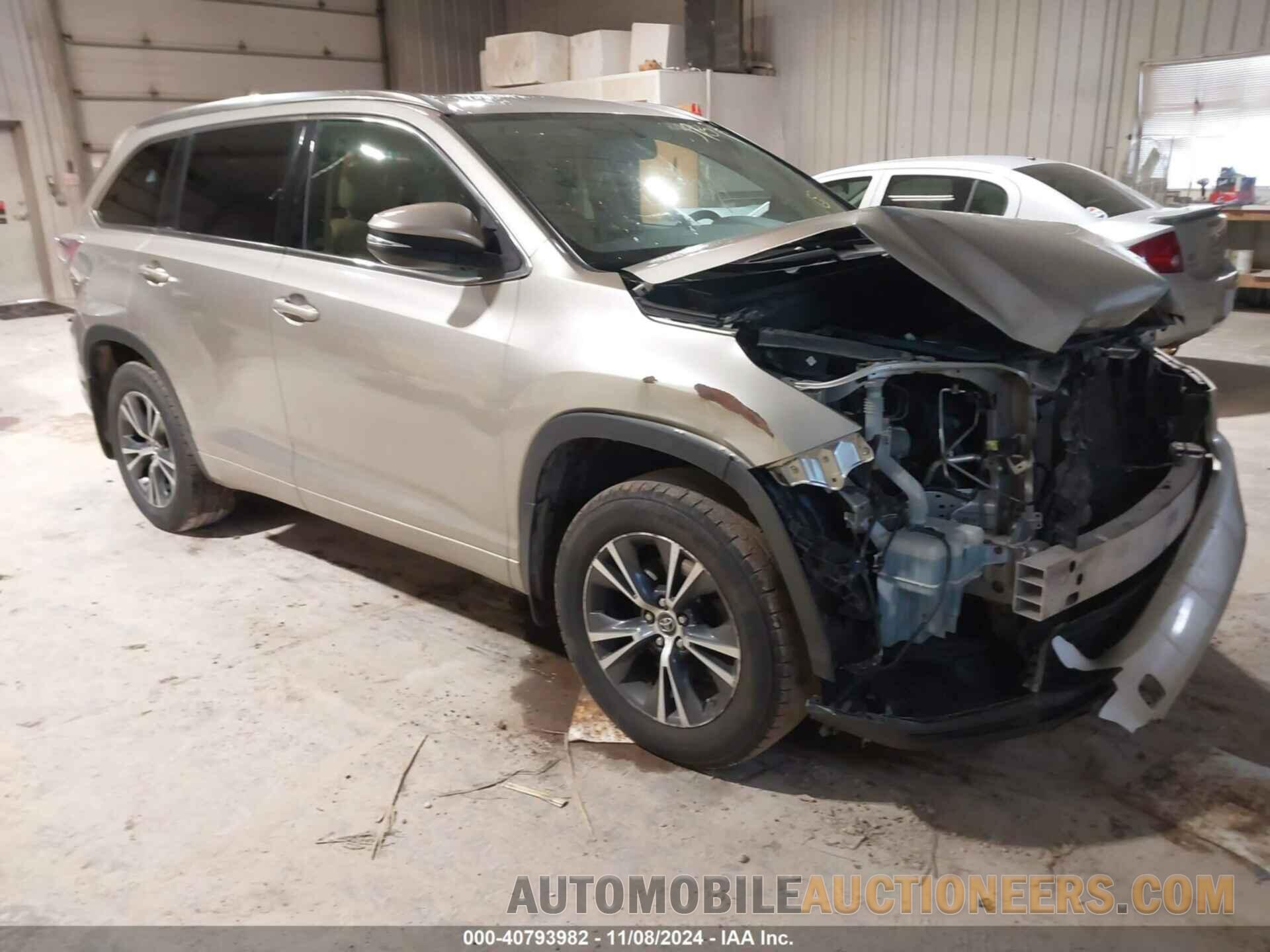 5TDJKRFHXGS294546 TOYOTA HIGHLANDER 2016