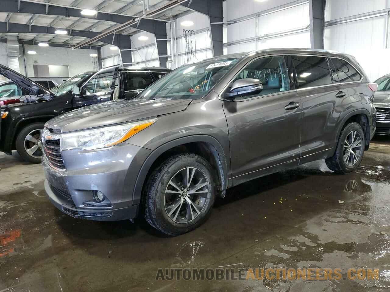 5TDJKRFHXGS296913 TOYOTA HIGHLANDER 2016