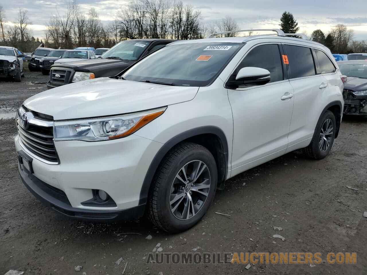 5TDJKRFHXGS301088 TOYOTA HIGHLANDER 2016