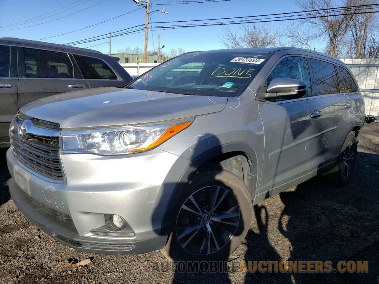 5TDJKRFHXGS303116 TOYOTA HIGHLANDER 2016