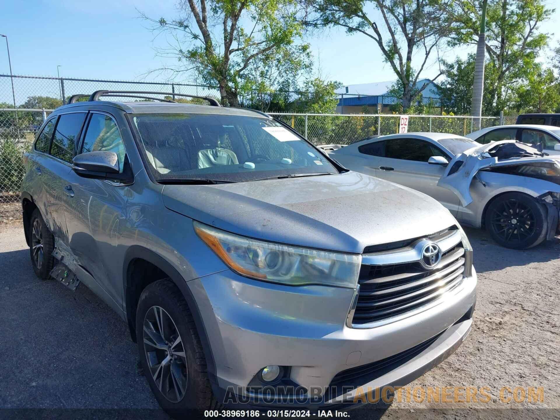 5TDJKRFHXGS306632 TOYOTA HIGHLANDER 2016