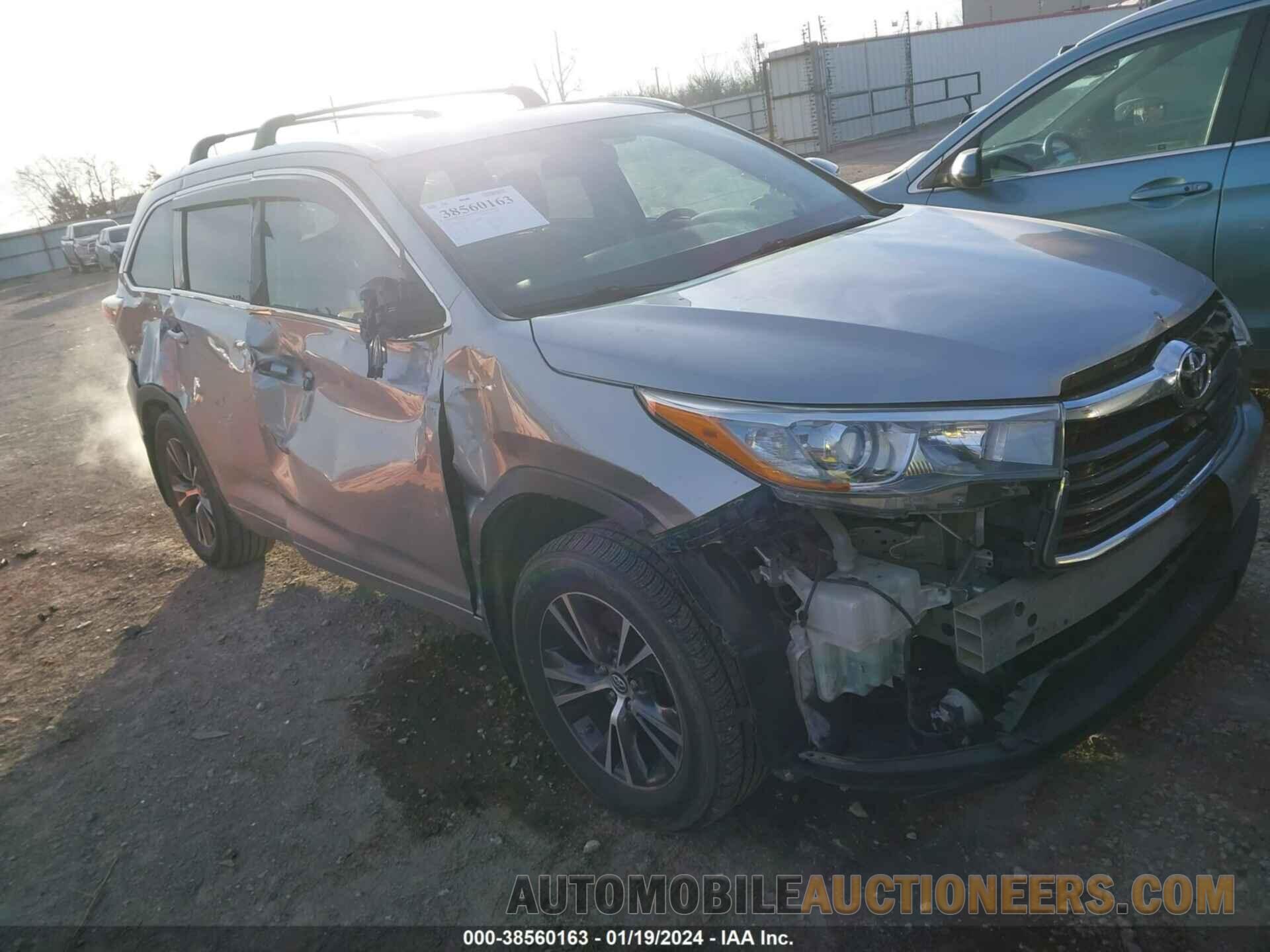 5TDJKRFHXGS311698 TOYOTA HIGHLANDER 2016