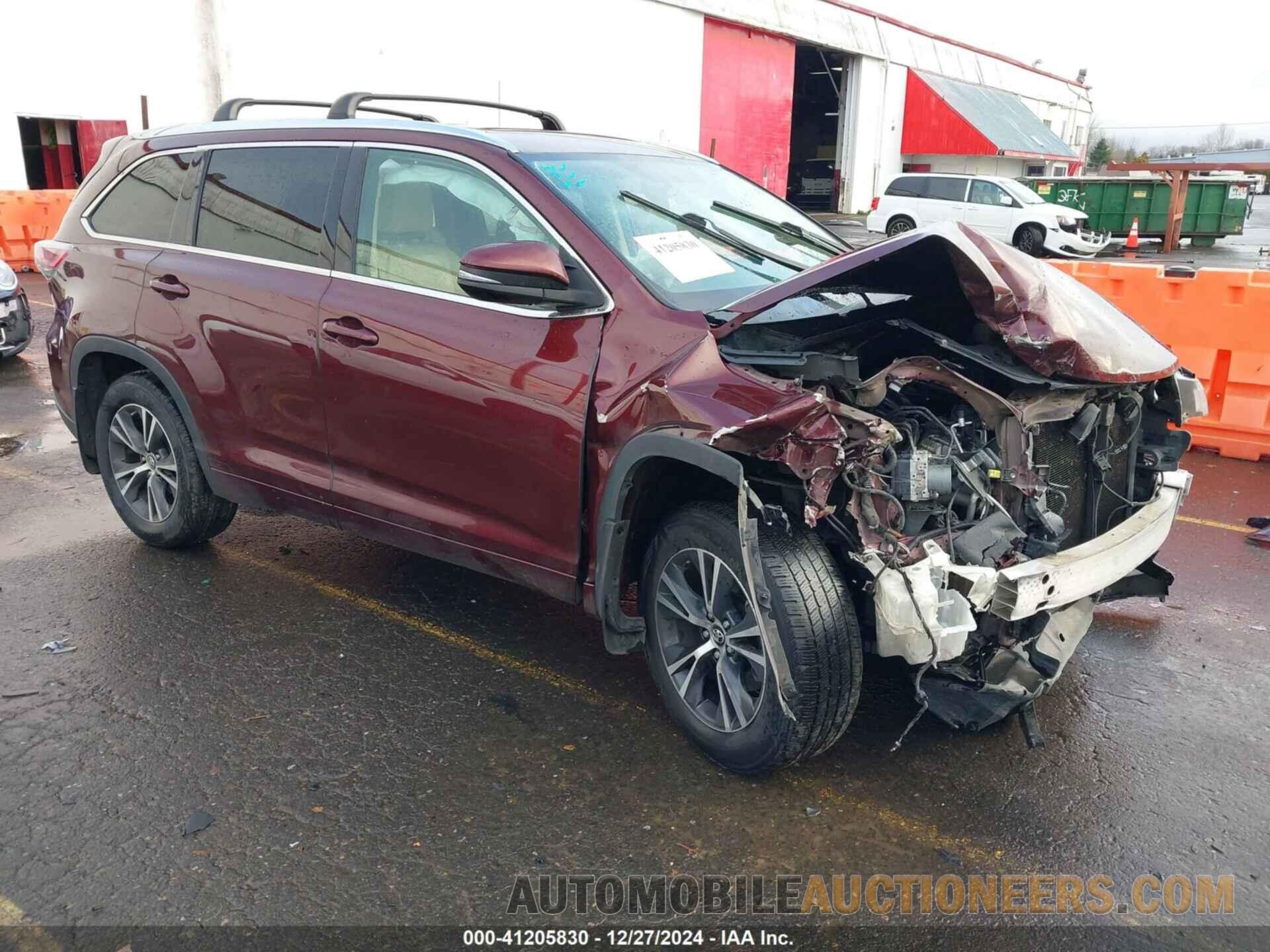 5TDJKRFHXGS317856 TOYOTA HIGHLANDER 2016