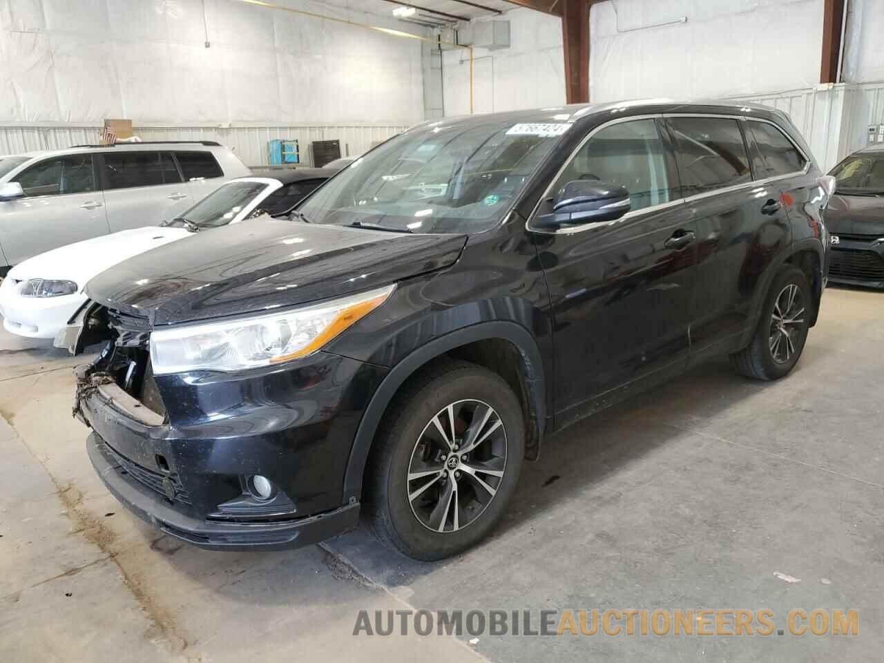 5TDJKRFHXGS325391 TOYOTA HIGHLANDER 2016