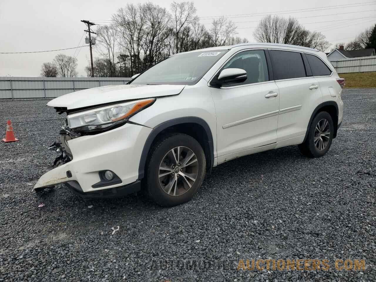 5TDJKRFHXGS335631 TOYOTA HIGHLANDER 2016