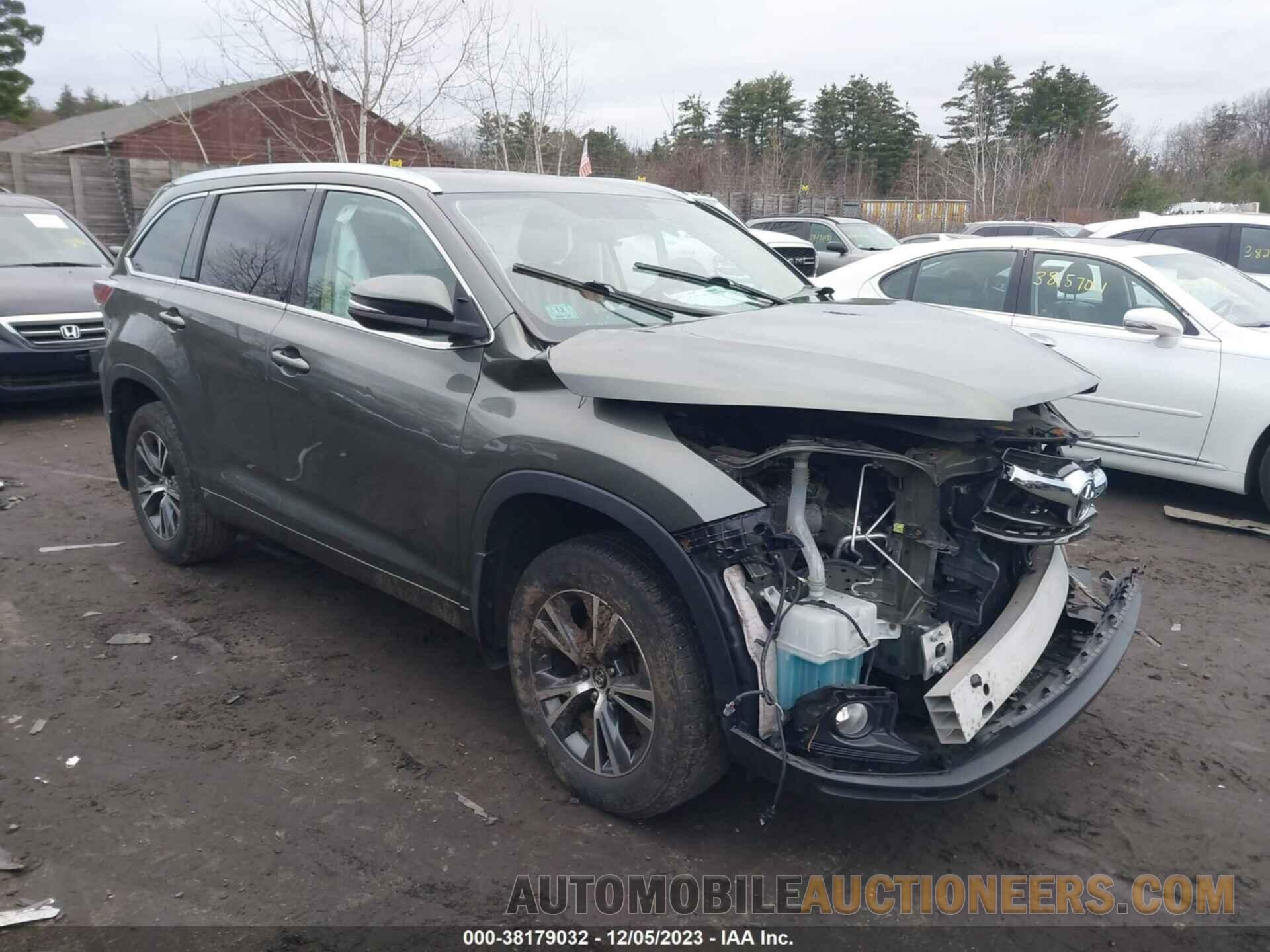 5TDJKRFHXGS340831 TOYOTA HIGHLANDER 2016