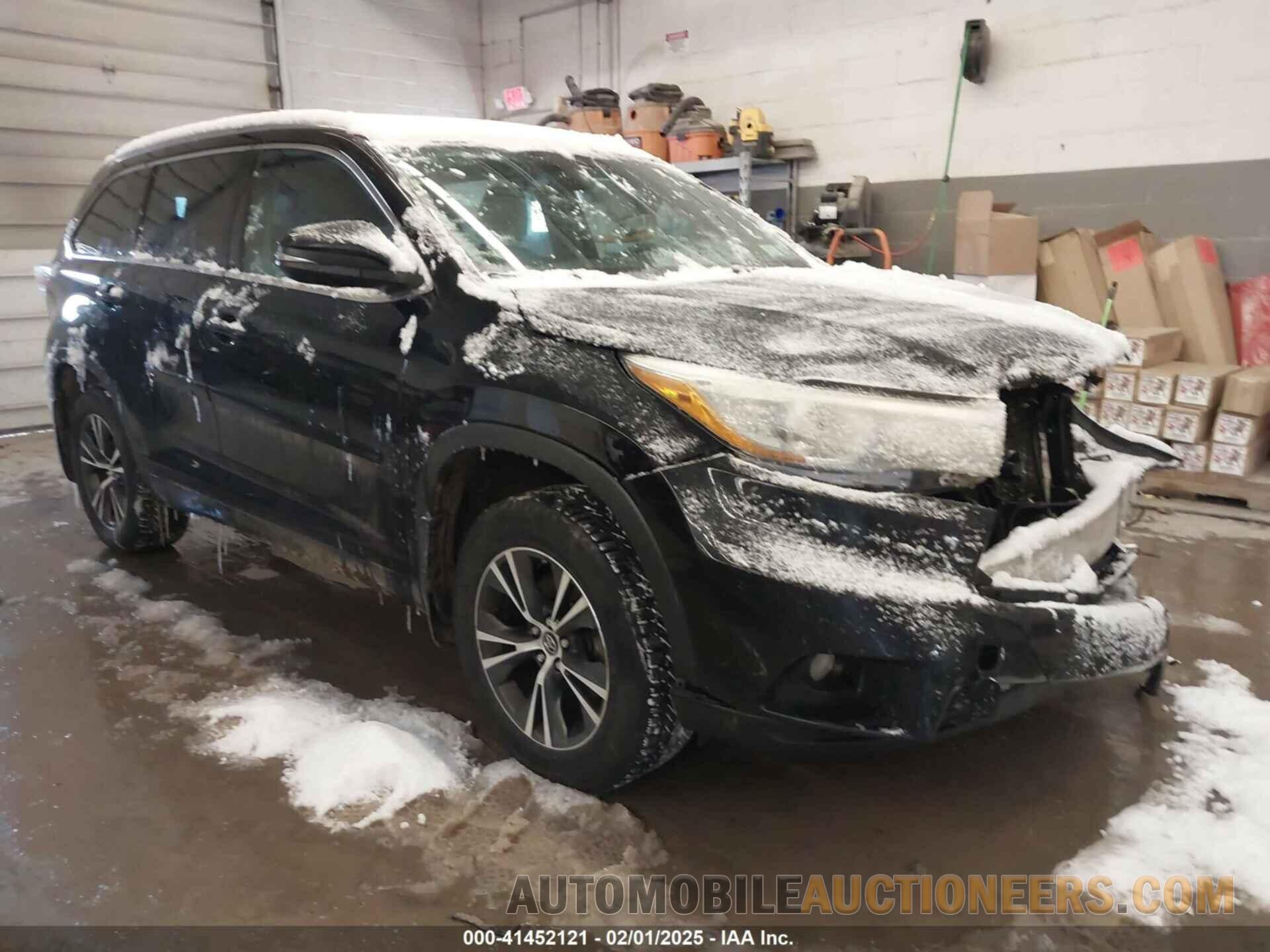 5TDJKRFHXGS343910 TOYOTA HIGHLANDER 2016