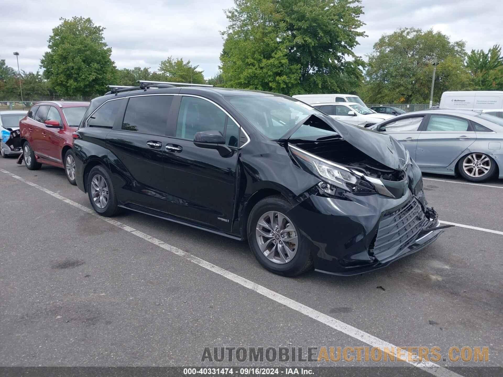 5TDJRKEC3MS017287 TOYOTA SIENNA 2021