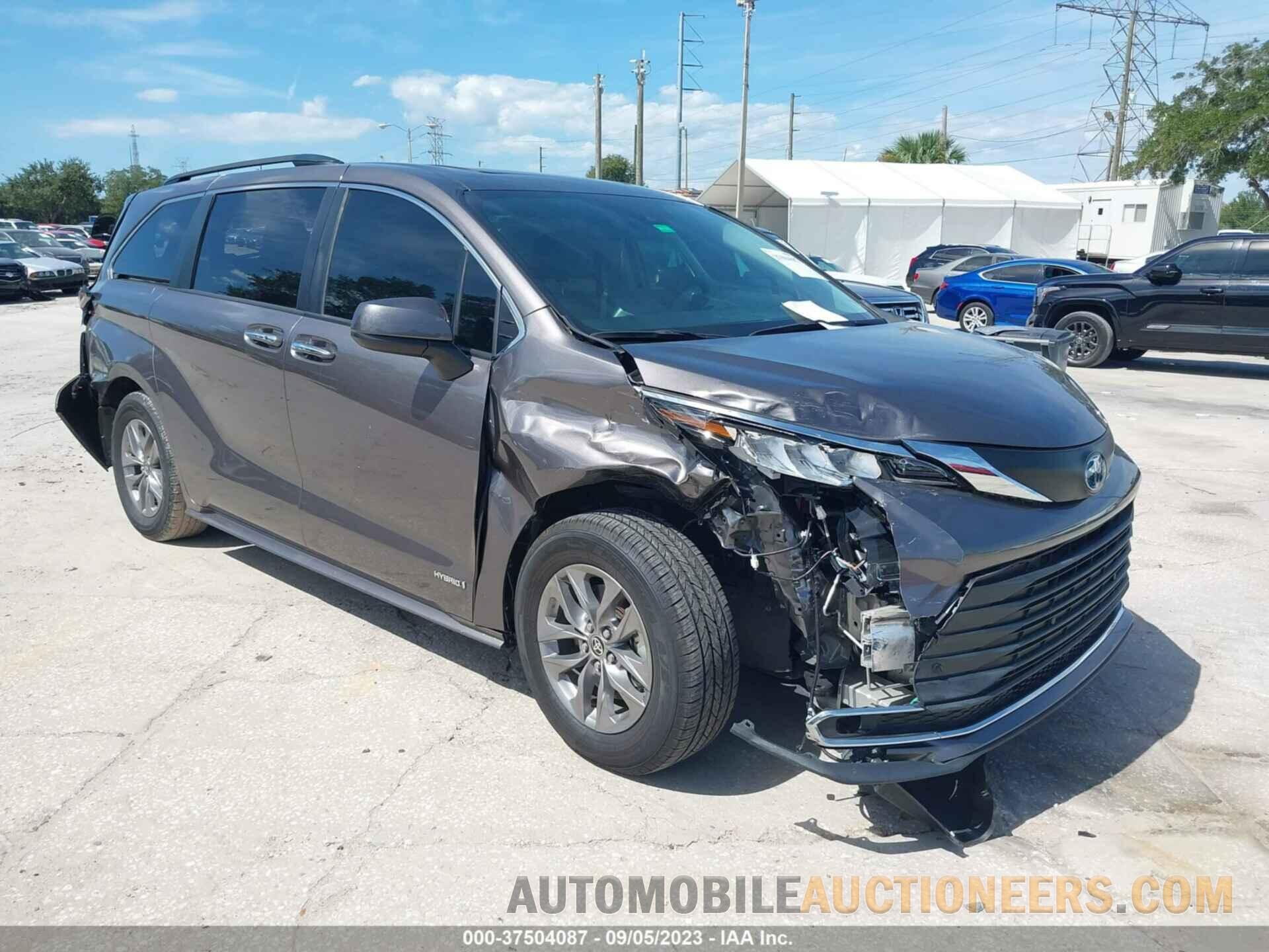 5TDJRKEC3MS030976 TOYOTA SIENNA 2021