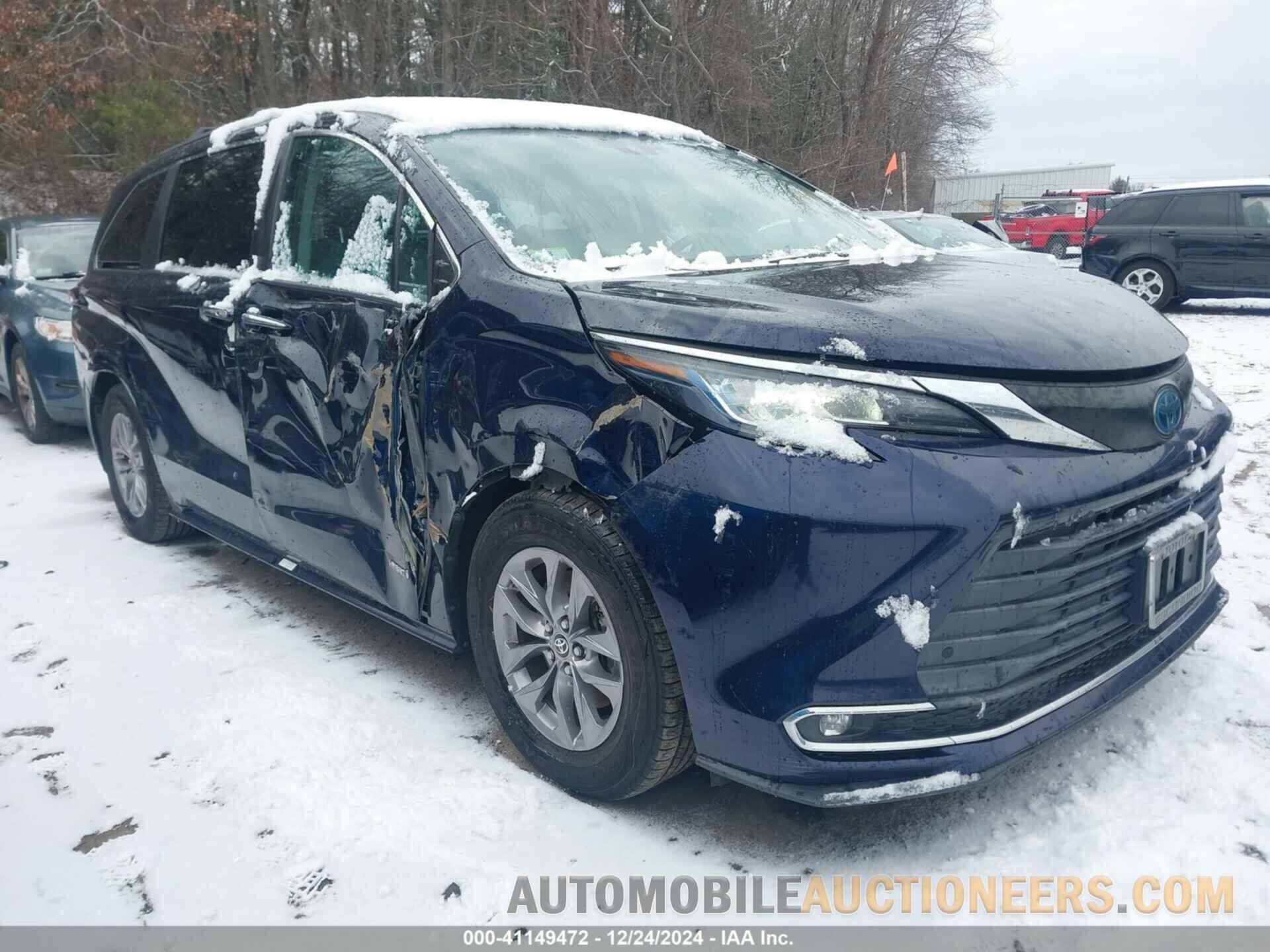 5TDJRKEC6MS011659 TOYOTA SIENNA 2021