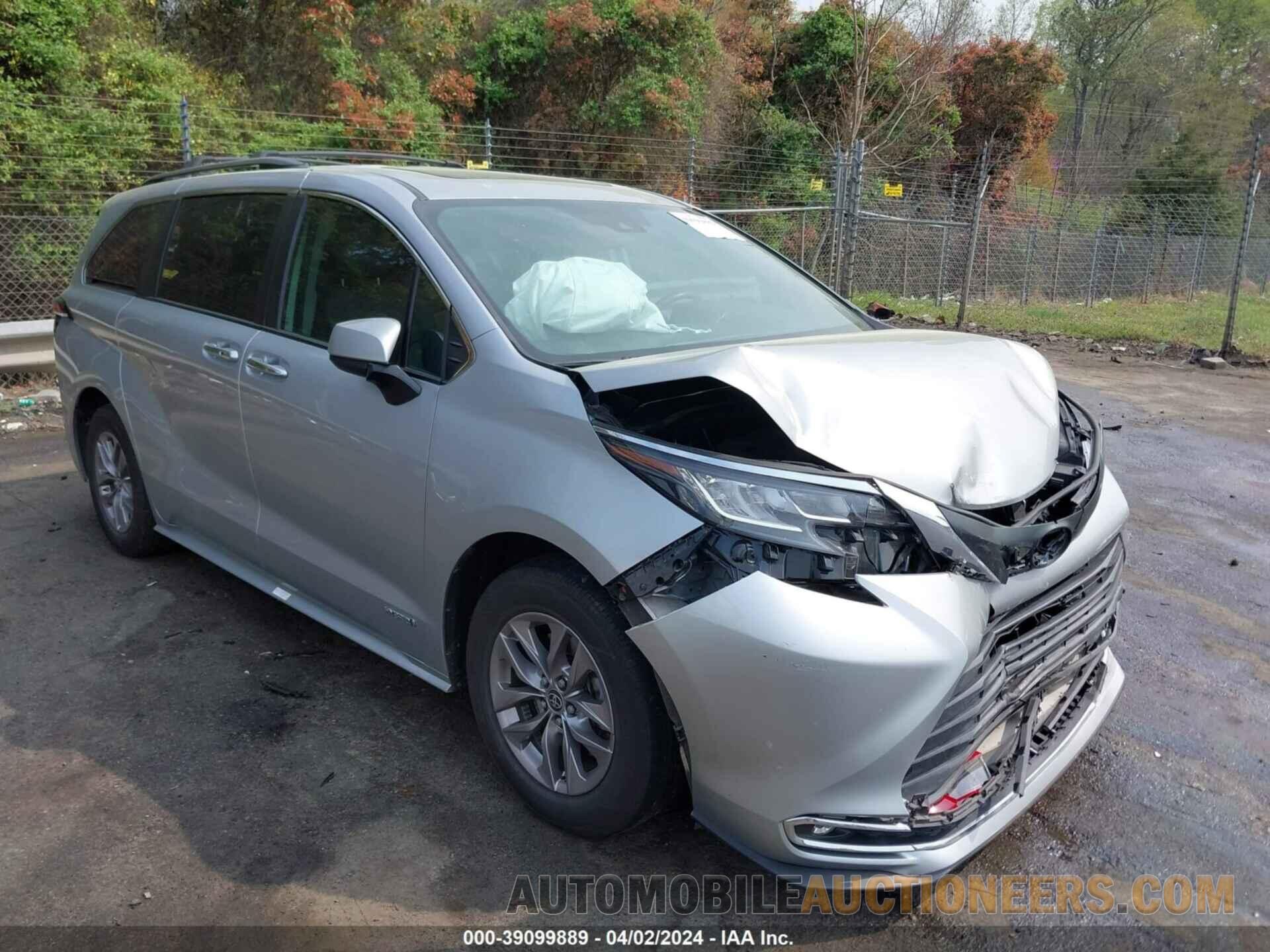 5TDJRKEC6MS056293 TOYOTA SIENNA 2021