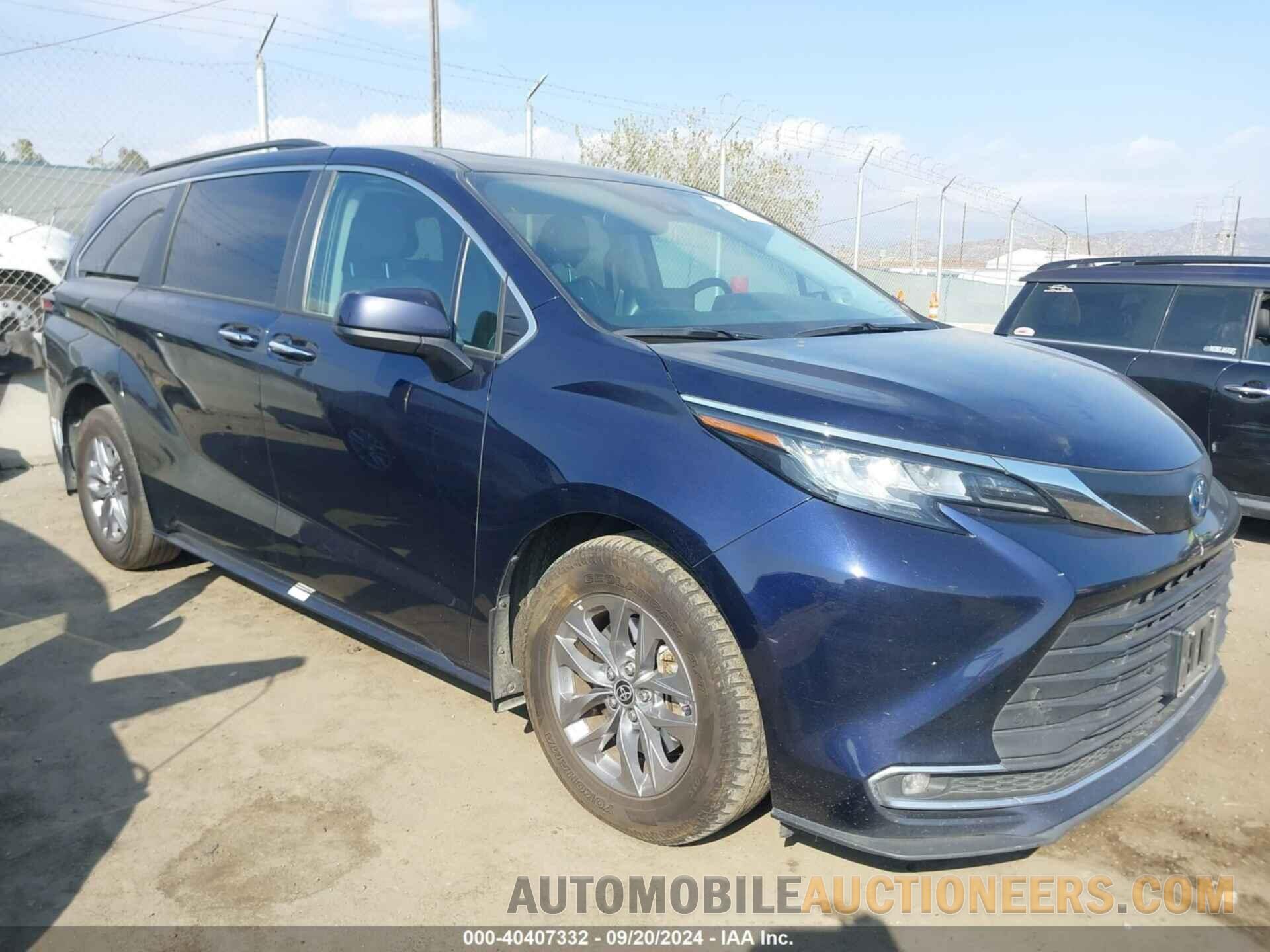 5TDJRKEC6NS097525 TOYOTA SIENNA 2022