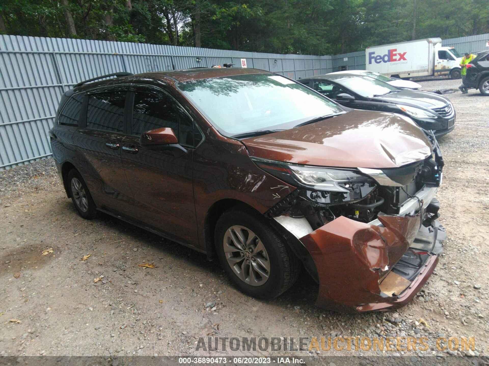 5TDJSKFCXNS054809 TOYOTA SIENNA 2022