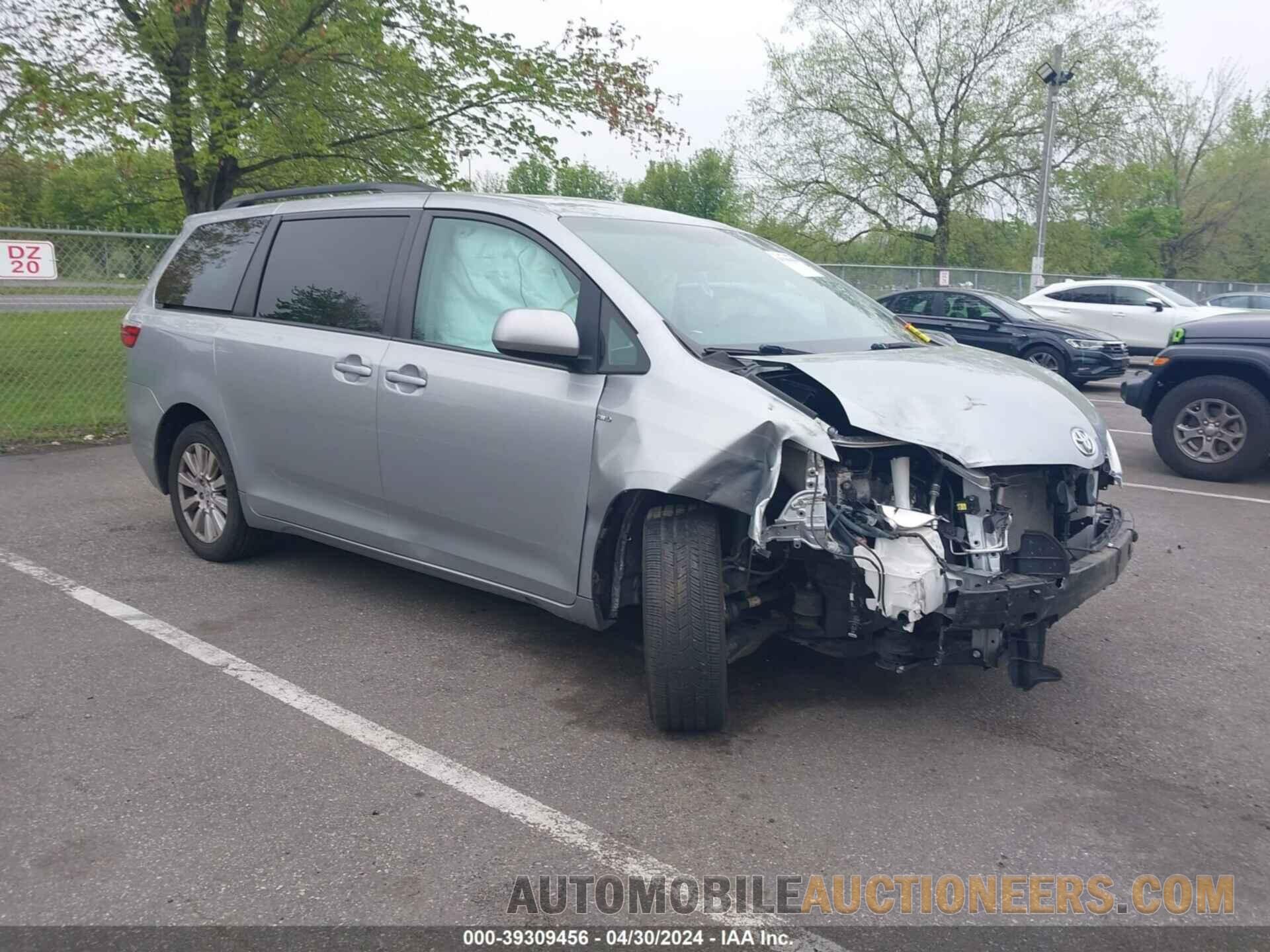 5TDJZ3DC1HS182185 TOYOTA SIENNA 2017